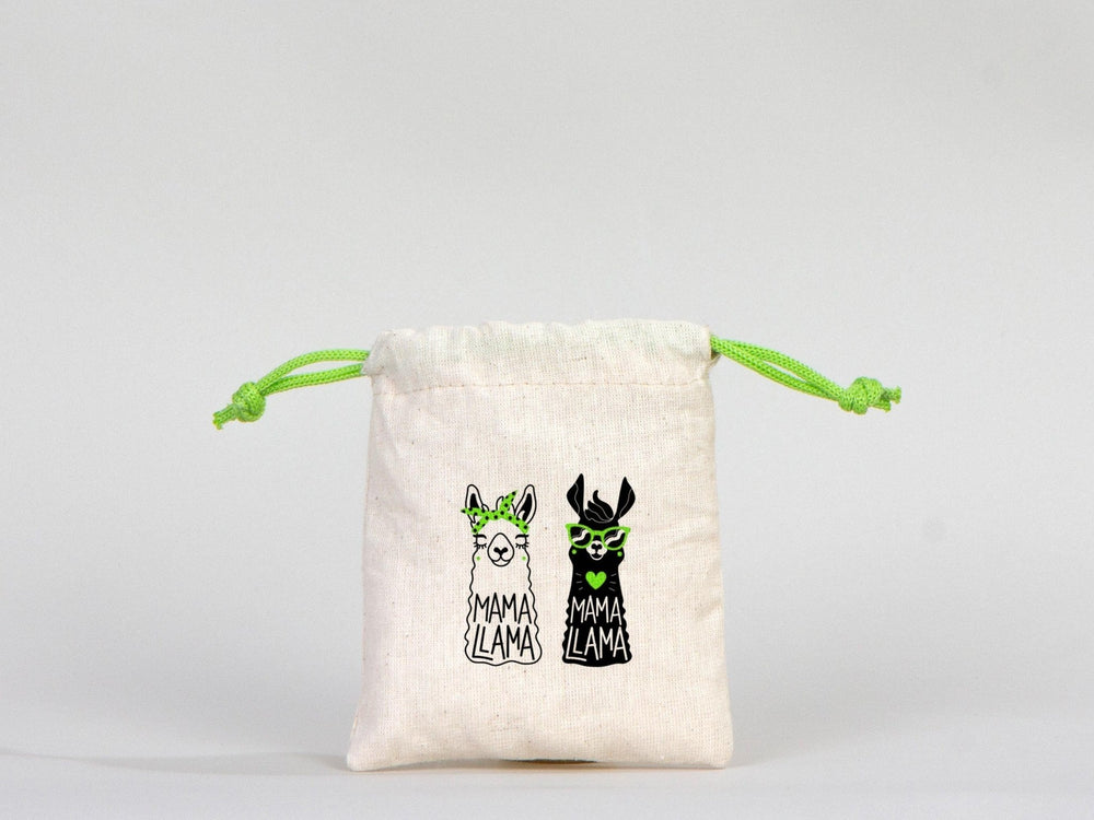 Green Drawstring Custom Favor Bags 4"W x 5"H (10 cm x 13 cm), Packing And Wrapping, Organic Pouch Bag, Bridal Shower Bag, Custom Colorful Favor Bags - Pamusan.com