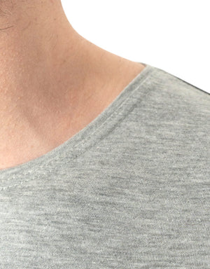 Basic T-shirt Gray-Print