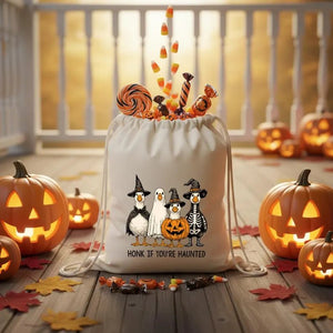 Halloween Drawstring Bags – 12 Spooky Trick or Treat Designs, Bulk Party Favor Candy Bags - Pamusan.com