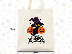 Halloween Gift Bags with Pumpkin, Candy Tote Bag, Personalized Halloween Purse, Kids Candy Bags İdea - Pamusan.com