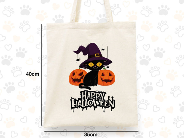 Halloween Gift Bags with Pumpkin, Candy Tote Bag, Personalized Halloween Purse, Kids Candy Bags İdea - Pamusan.com