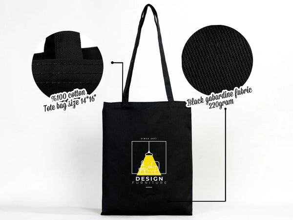 Halloween Tote Bags – Custom Personalized Black Cotton Trick or Treat Bag - Pamusan.com