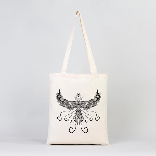 Cotton Tote Bag Mandala - Phoenix