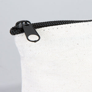 Fabric Pencil Case – 8"x4" Blank Natural Cotton Zippered Pouch