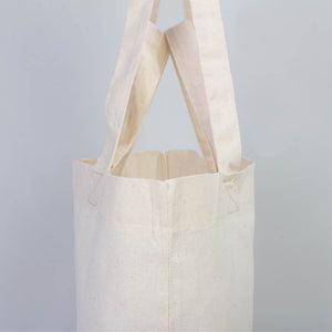 Raw Cotton Shopping Tote Bag – 19"W x 16"H x 4"D Reusable Market Bag
