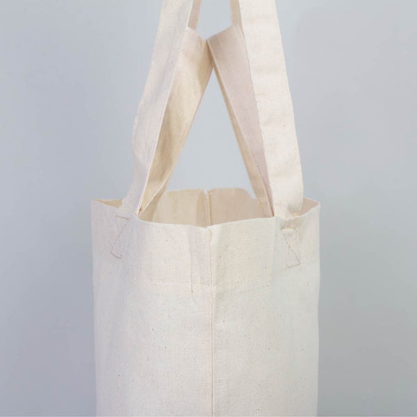 Raw Cotton Shopping Tote Bag – 19"W x 16"H x 4"D Reusable Market Bag