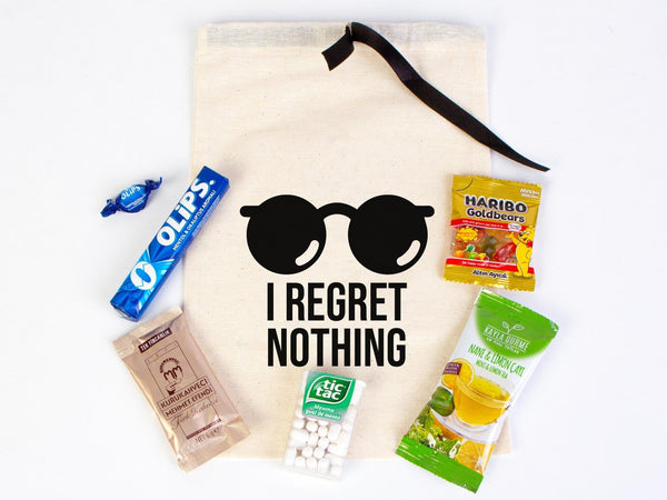 Hangover Bags with Black Ribbon - 2 Different Sizes - Wedding Recovery Kit - Hen Party - Bachelorette - Birthday Party - Pamusan.com