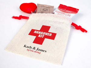 Hangover Kit Bags - 4"W x 5"H (10 cm x 13 cm) Party Recovery Kit Bags - Custom Hangover Bags - Custom With Your name or Design, Bachelorette Party - Pamusan.com