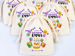 Happy Birthday Custom Name Bags, Custom Party Bags for first birthday, Personalized Bags - Custom Goodie Bags - Pamusan.com