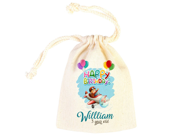 Happy Birthday Favour Bags, Custom Party Bags for first birthday, Personalized Bags - Custom Goodie Bags - Happy Animals For Kids - Pamusan.com