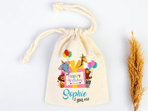 Personalized Animal Party Bags for 1st Birthday - Happy Animals Goodie Bags - Pamusan.com