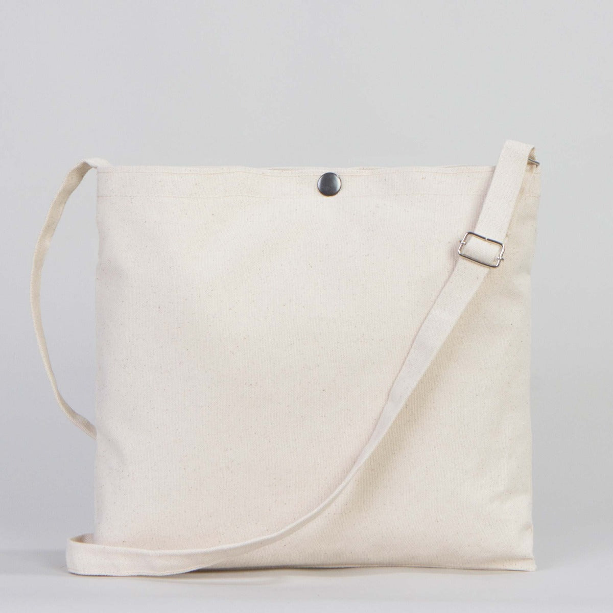 Canvas Messenger Bag – 11"W x 13"H Blank Crossbody Saddlebag