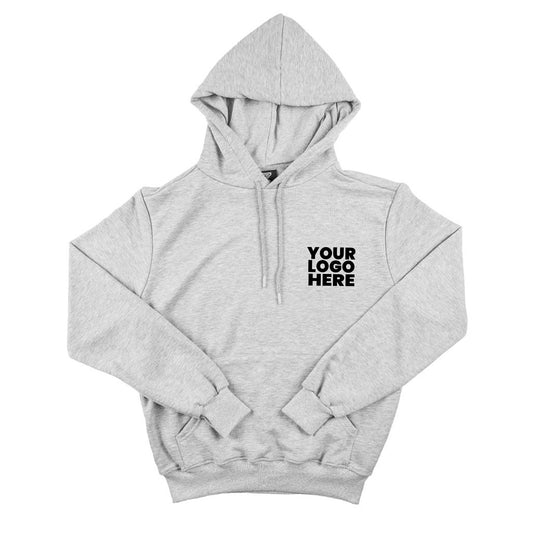 Printed Hoodie Sweatshirt Gray-3 Thread Non-Reciprocating