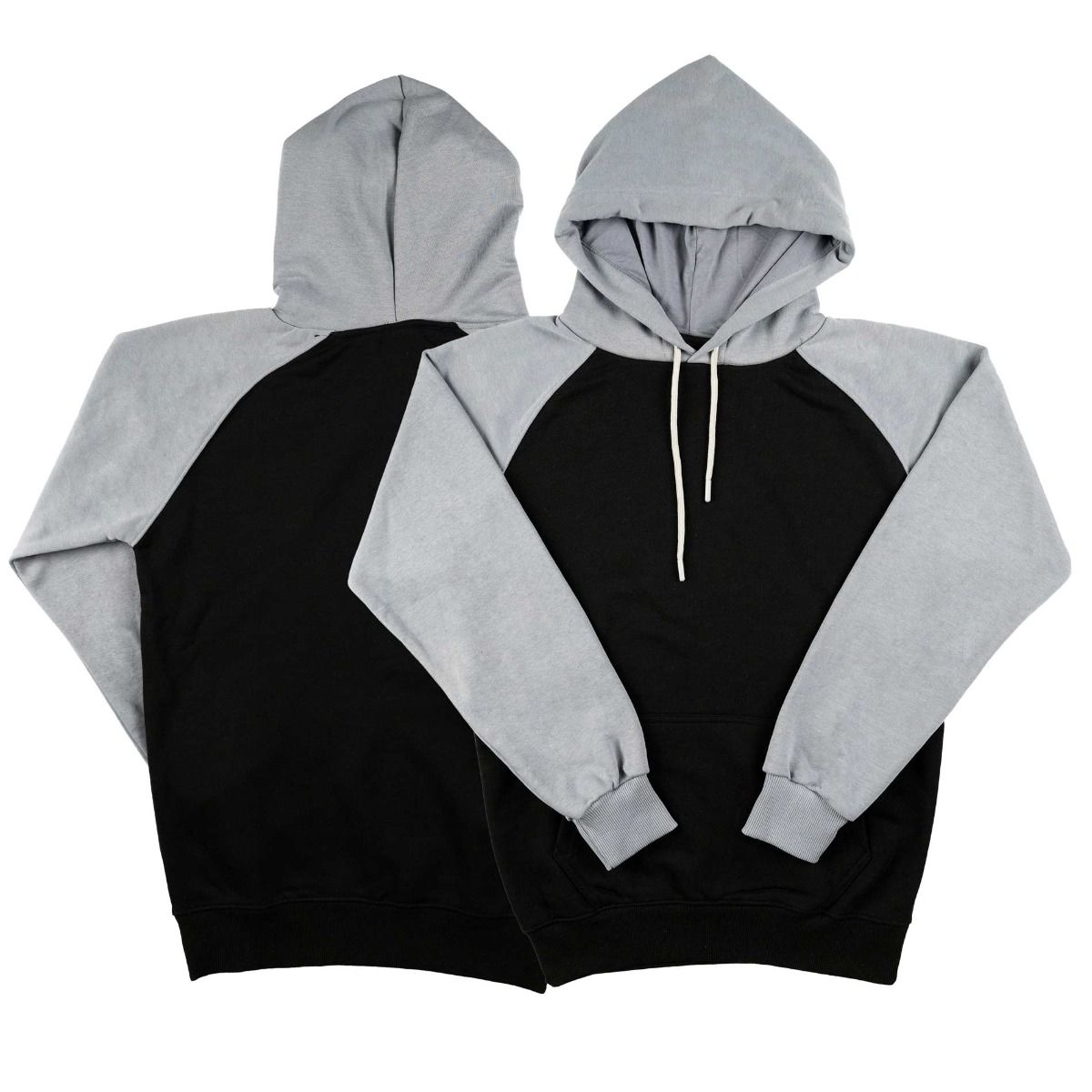 Reglan Arm Hoodie Sweatshirt Gray - 3 Thread, Non-Chardonnay