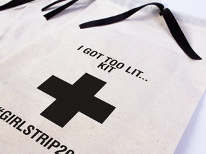 I Got To Lit Kit Bags, Hangover Kit Bags, Custom Print Party Wedding Bags, Girls Party Bags, bachelorette or Birthday Celebration Party Bags - Pamusan.com