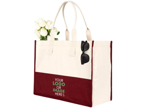 Reusable Grocery Bag with Logo – 100% Cotton Canvas