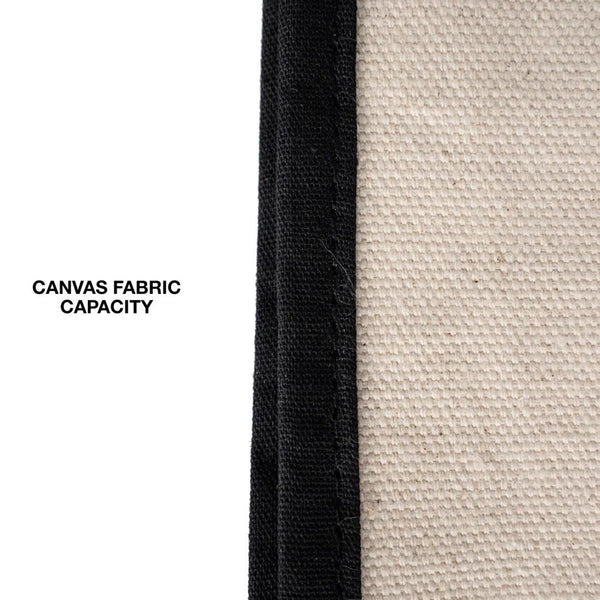 Reusable canvas shopping bag on shoulder – minimalist and functional tote bag