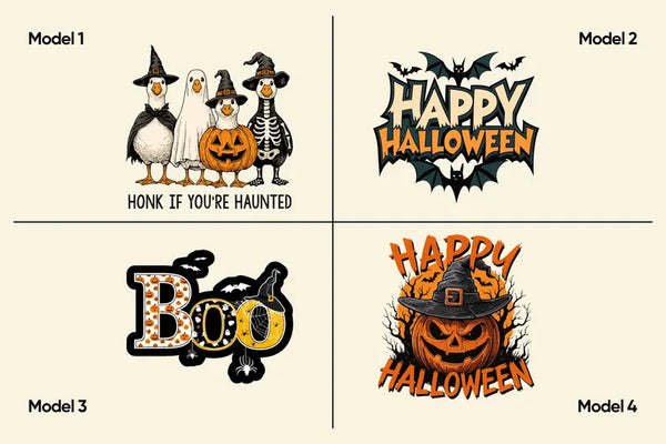 Personalized Halloween Makeup Bag – Custom Zipper Pouch with 12 Spooky Designs