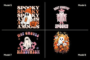 Halloween Trick or Treat Makeup Bag – Spooky Ghost Zipper Pouch for Cosmetics