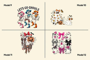 Personalized Halloween Makeup Bag – Custom Zipper Pouch with 12 Spooky Designs