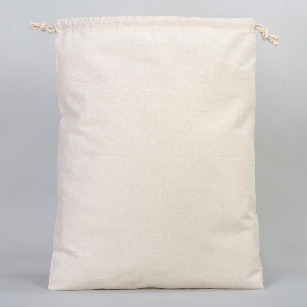 Wholesale Pouch Bags 16"W x 20"H ( 40 cm x 50 cm ) Eco Friendly Organic Cotton Double Drawstring Pouch Bags Great For Packaging - Muslin bags, Bulk Cotton Pouch