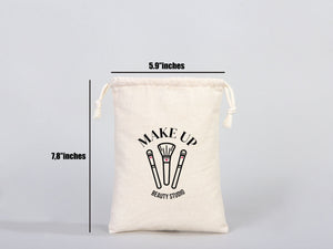 Custom Pouch Bags 6"W x 8"H  (15.5cm x 20cm)  Cotton Favor Bags  Muslin Bags  Drawstring  Party Favor Bags  Jewelry Bag  Product Packing