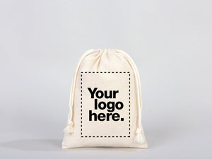 Custom Pouch Bags 6"W x 8"H  (15.5cm x 20cm)  Cotton Favor Bags  Muslin Bags  Drawstring  Party Favor Bags  Jewelry Bag  Product Packing