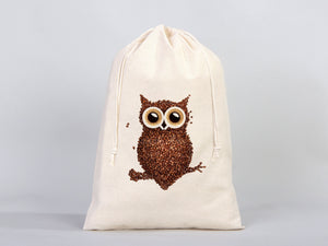 Cotton bags with Drawstring  12"W x 16"H (30 cm x 40 cm)  Personalzed Cotton bags, Custom Muslin Bags