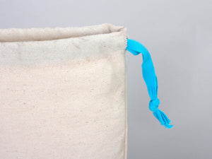 Turquoise Drawstring Custom Muslin Bags 6"W x 8"H  (15 cm x 20 cm)  Organic Cotton Pouch Bag, Bridal Shower Bag, Favor Bag, Drawstring Pouches