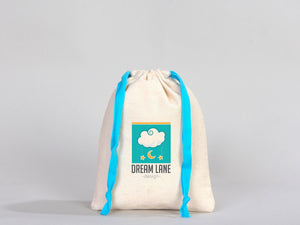 Turquoise Drawstring Custom Muslin Bags 6"W x 8"H  (15 cm x 20 cm)  Organic Cotton Pouch Bag, Bridal Shower Bag, Favor Bag, Drawstring Pouches