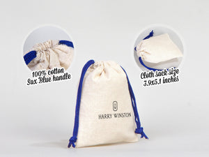 Drawstring Pouches Bag - 4"W x 5"H (10 cm x 13 cm) -  Hangover Kit - Favor Bags - Wedding Favor Bags - Bachelorette Party Ideas - Blue Bags
