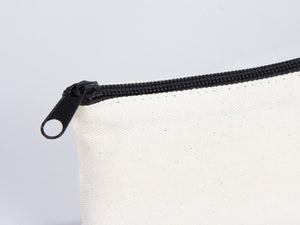 Custom Coin Purse, 5"W x 3"H (12 cm x 8 cm) Zippered Coin Pouch Bag, Linen Coin Purse with Zipper, Promotional Pouch