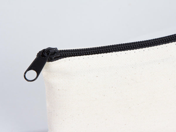 Custom Coin Purse, 5"W x 3"H (12 cm x 8 cm) Zippered Coin Pouch Bag, Linen Coin Purse with Zipper, Promotional Pouch