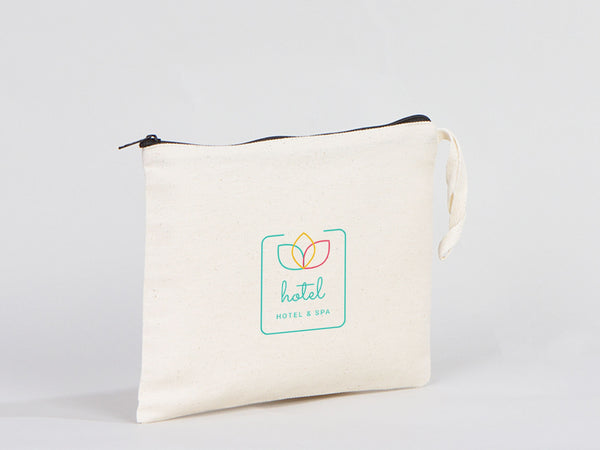 Custom Makeup Bag  10"W x 7"H - Bridesmaid Bag, Girls Trip Makeup Bag - Zippered Cosmetic Bags