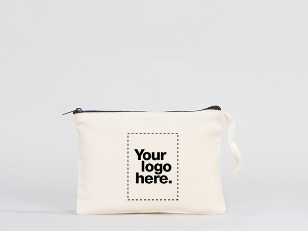 Custom Makeup Bag - 8"W x 6"H (21 cm x 15 cm  Cosmetic Makeup Bag - Bridesmaid Cosmetic Bag  - Zippered Cosmetic Bags