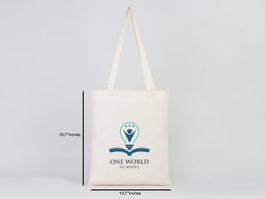 Personalized Cotton Tote Bags – 14"x16" Custom Printed Reusable Totes