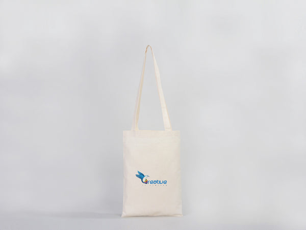 Custom Long Handle Tote Bag 10"x14" – Mini Promotional & Shopping Bag
