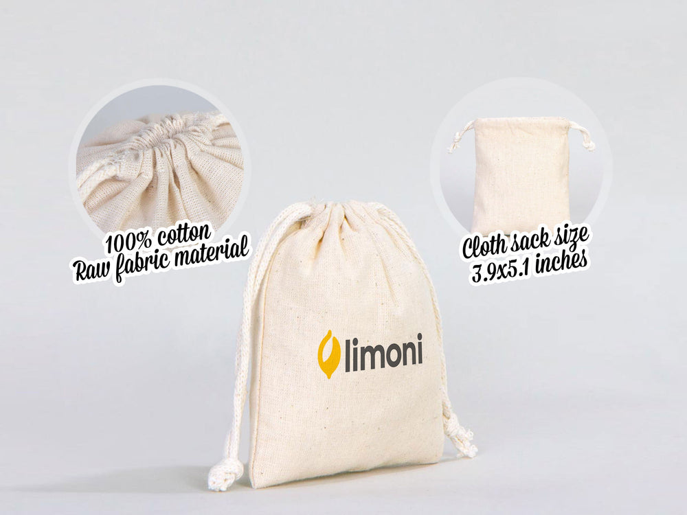 Custom Muslin Bags - 4"W x 5"H (10 x 13 cm)  Organic Cotton Favor Bags -   Wedding Favor Drawstring Bags - Jewelry - Gift - Produce - Packing Bags