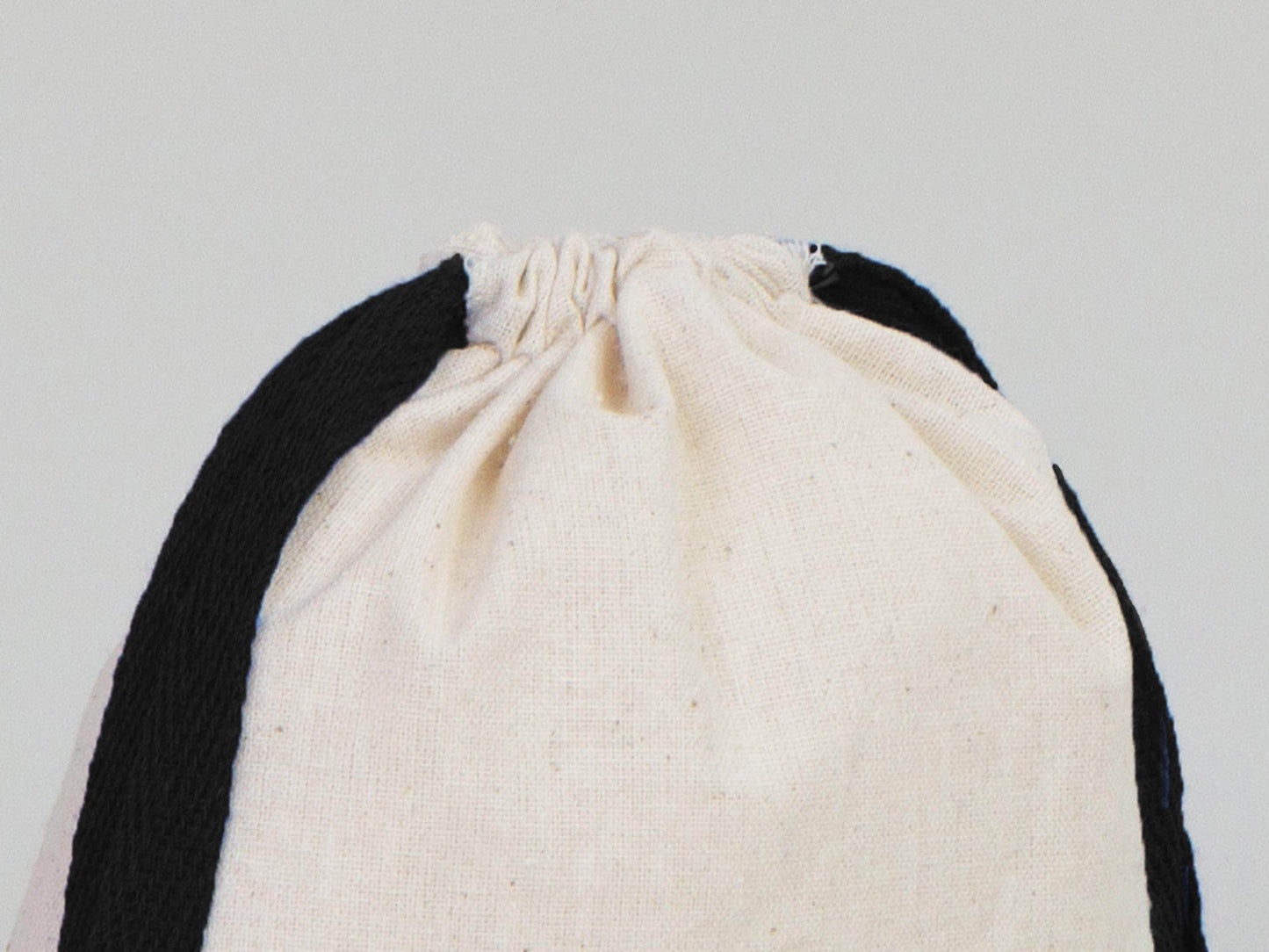 Cotton Bags - 6"W x 8"H (15.5 cm x 20 cm) Black Drawstring - Great For Packing And Wrapping - Organic Cotton Pouch Bag - Bridal shower Bag