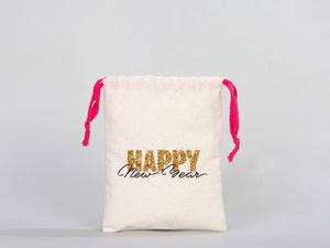 Pink Drawstring Cotton Bags 6"W x 8"H (15 cm x 20 cm), Great For Packing And Wrapping, Organic Cotton Pouch Bag, Bridal shower Bag, Custom Bag