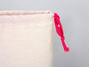 Pink Drawstring Cotton Bags 6"W x 8"H (15 cm x 20 cm), Great For Packing And Wrapping, Organic Cotton Pouch Bag, Bridal shower Bag, Custom Bag