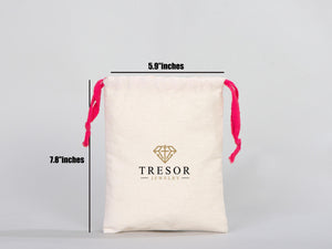 Pink Drawstring Cotton Bags 6"W x 8"H (15 cm x 20 cm), Great For Packing And Wrapping, Organic Cotton Pouch Bag, Bridal shower Bag, Custom Bag