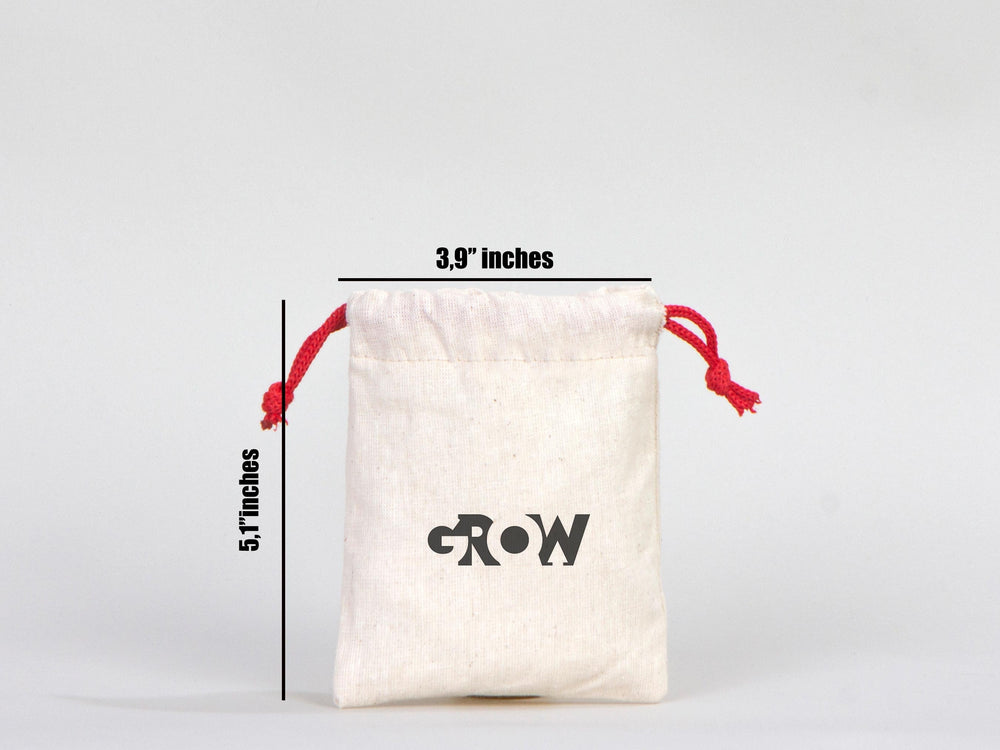 Custom Drawstring Bags -  4"W x 5"H  (10 cm x 13 cm) -  Wedding Favor Bags - Cotton Drawstring Bags