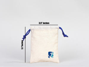 Drawstring Pouches Bag - 4"W x 5"H (10 cm x 13 cm) -  Hangover Kit - Favor Bags - Wedding Favor Bags - Bachelorette Party Ideas - Blue Bags