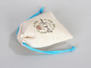 Turquoise Drawstring Custom Cotton Pouch 4"W x 5"H (10 cm x 13 cm), Great For Packing And Wrapping, Cotton Pouch Bag, Bridal shower Bag, Favor Bags Pouches
