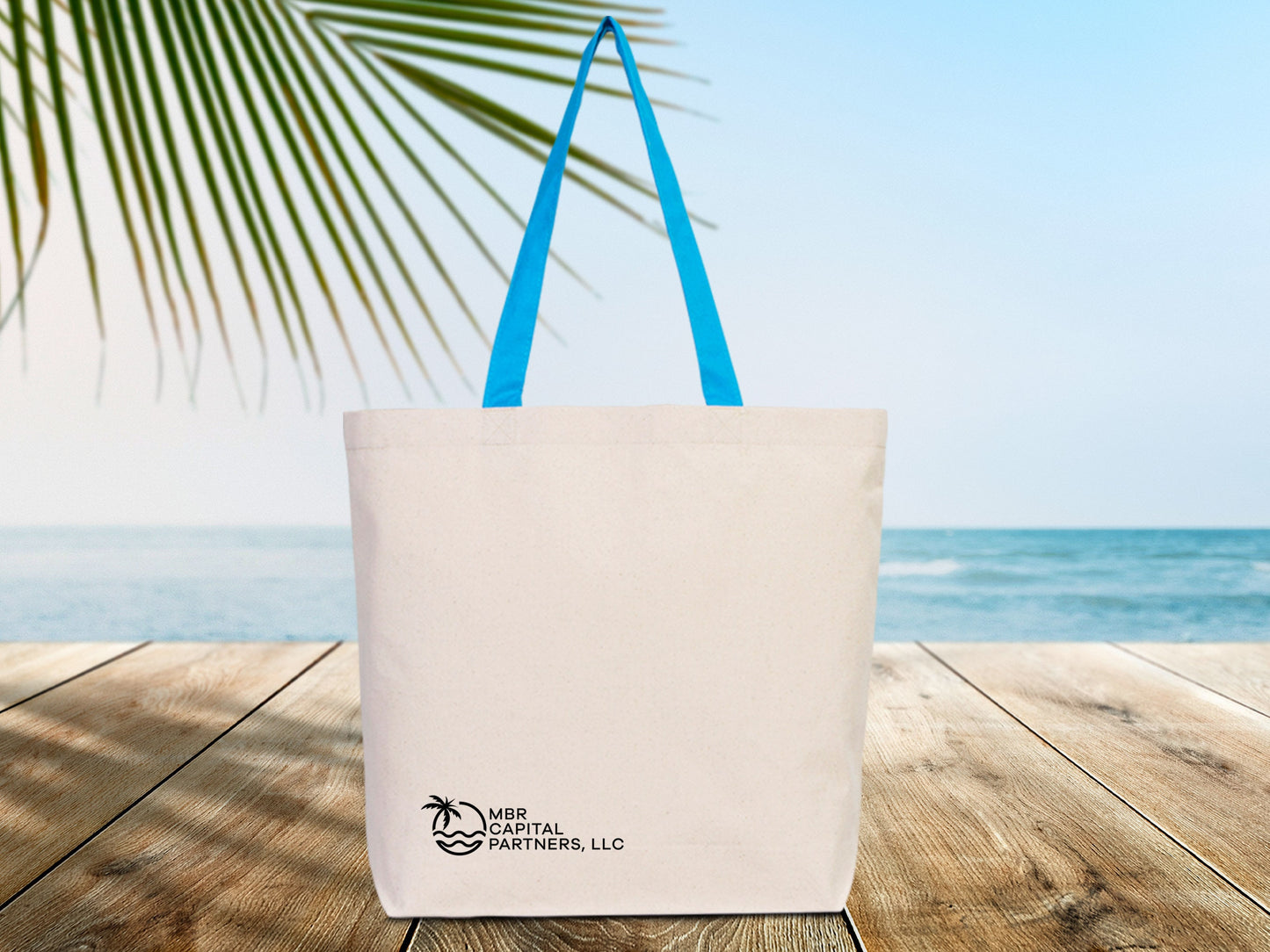 Beach Canvas Bags  19"W x 16"H x 4"L (48 cm x 41 cm x 10 cm) - Travel and Beach Bags - Welcome Wedding Bag