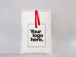 Drawstring Pouches - 12"W x 16"H (30 x 40 cm) - Personalized Favor Bags - Black Double Drawstring Pouch Bags - Party Favor Bags - Eco-Friendly Bags