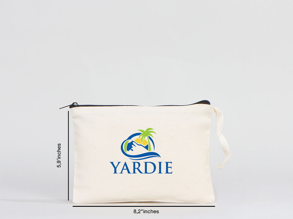 Custom Makeup Bag - 8"W x 6"H (21 cm x 15 cm  Cosmetic Makeup Bag - Bridesmaid Cosmetic Bag  - Zippered Cosmetic Bags