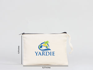Custom Makeup Bag - 8"W x 6"H (21 cm x 15 cm  Cosmetic Makeup Bag - Bridesmaid Cosmetic Bag  - Zippered Cosmetic Bags
