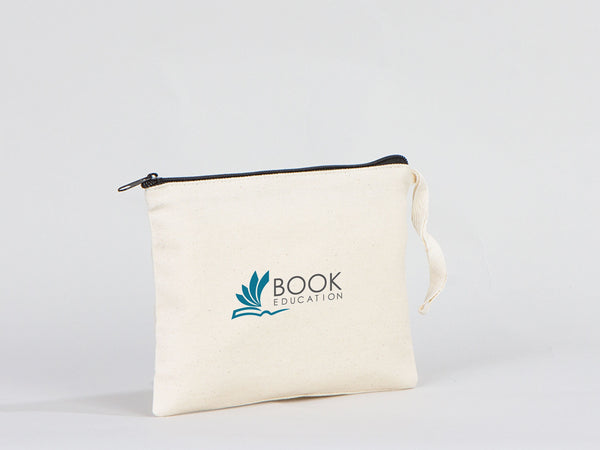 Custom Makeup Bag - 8"W x 6"H (21 cm x 15 cm  Cosmetic Makeup Bag - Bridesmaid Cosmetic Bag  - Zippered Cosmetic Bags